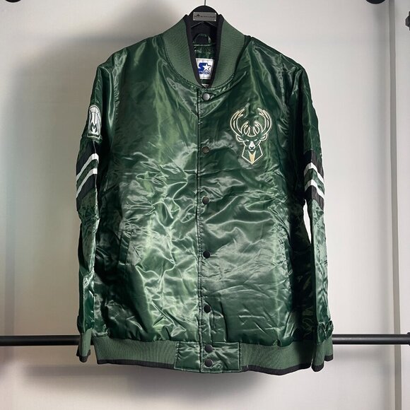 Starter Milwaukee Bucks satin jacket size 2XL - Picture 1 of 3